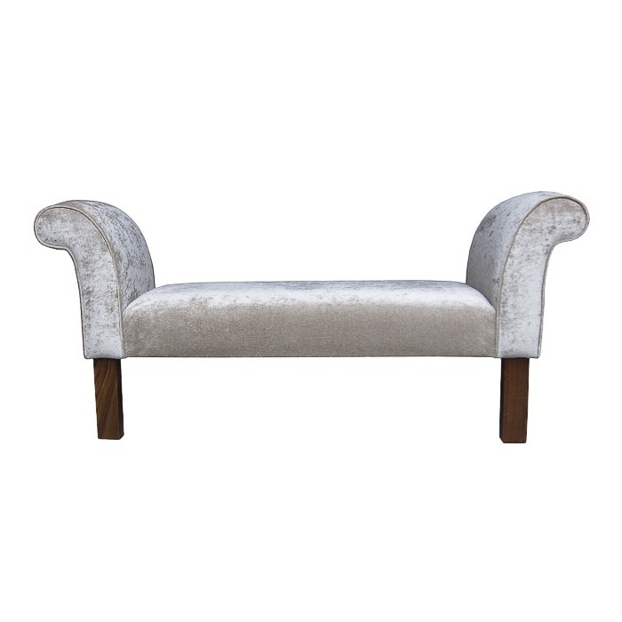 Medium Settle in a Plain Lichen Pastiche Fabric - 18053