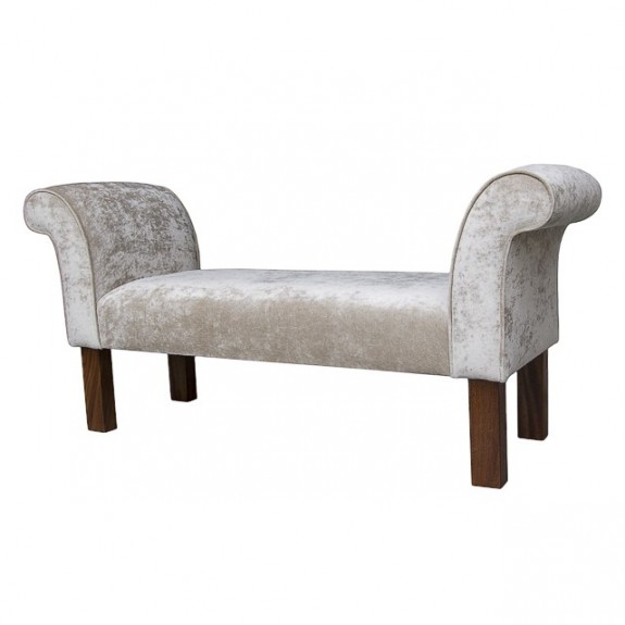 Medium Settle in a Plain Lichen Pastiche Fabric - 18053
