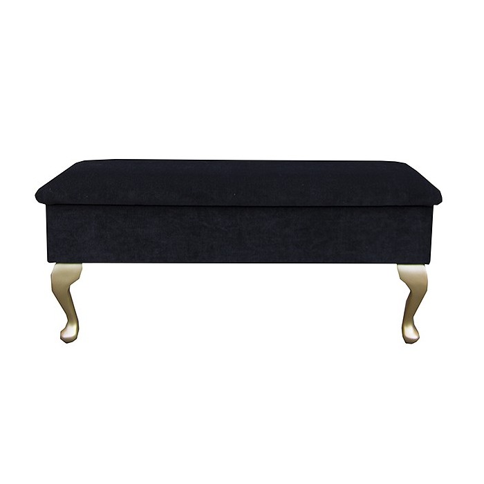 black dressing storage stool