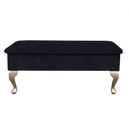black dressing storage stool