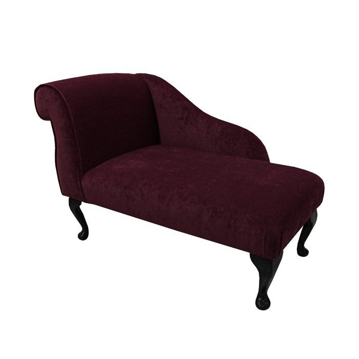 41" Mini Chaise Longue in a Damson Pimlico Fabric - 16018