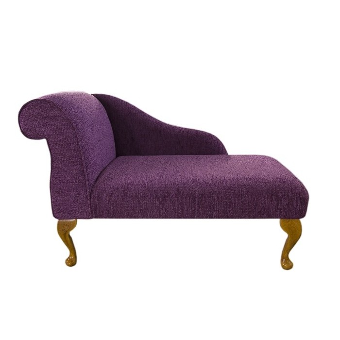Lilac boucle mini chaise longue