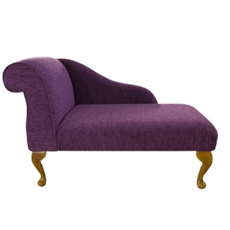 Lilac boucle mini chaise longue