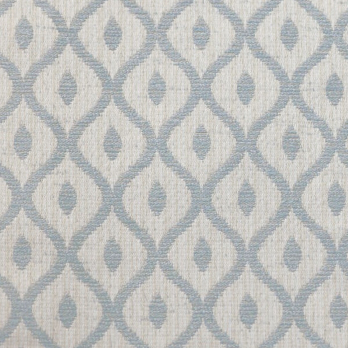 Medium Window Seat in Woburn Trellis Blue Fabric SR17081 | Beaumont
