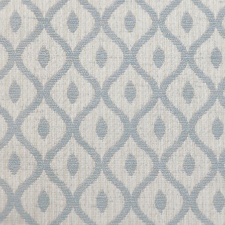 Medium Window Seat in Woburn Trellis Blue Fabric SR17081 | Beaumont