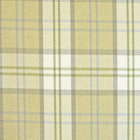 Dressing Table Storage Stool in a Green Tartan Fabric PIA1631 | Beaumont