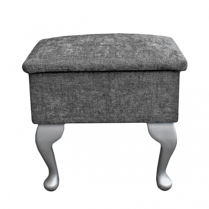 silver dressing table stool
