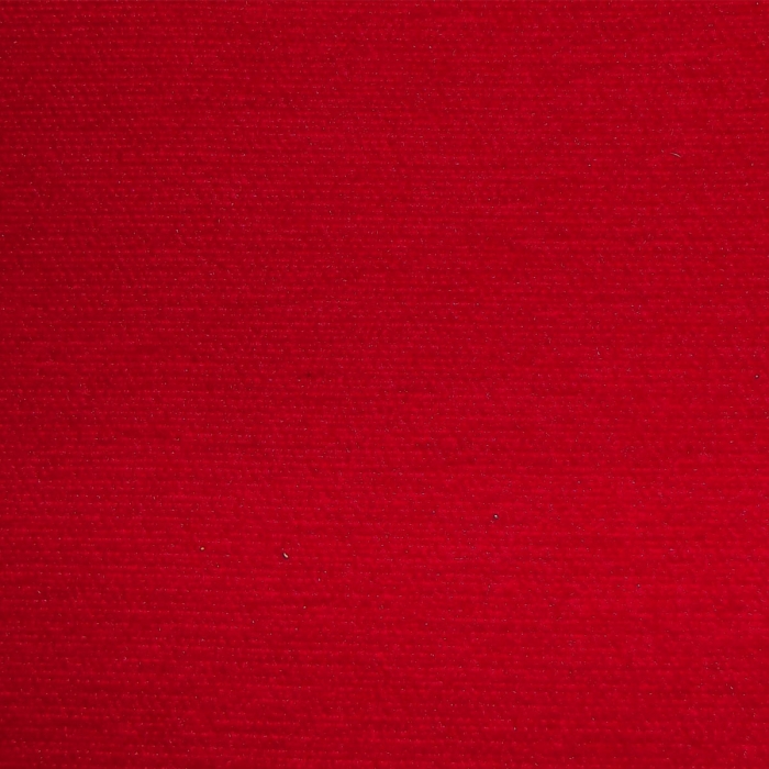 Small Footstool in Pimlico Crush Red Velvet Fabric SR16022 | Beaumont
