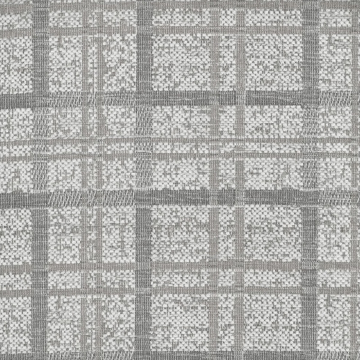Medium Chaise Longue in Maida Vale Plaid Grey Fabric SR14675 | Beaumont