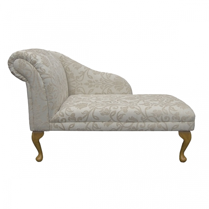 Chaise Longue in a Woburn Medallion Beige Fabric SR17052 | Beaumont