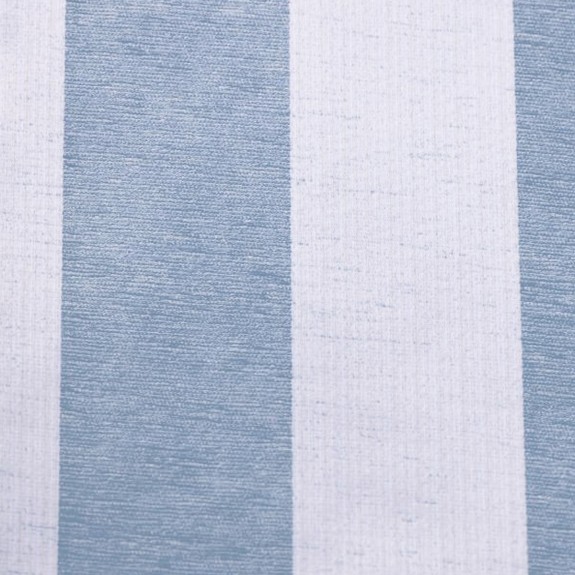 45" Medium Chaise Longue in a Woburn Blue Stripe Chenille Fabric