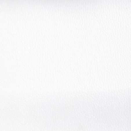 Medium Buttoned Chaise Longue in a White Faux Leather | Beaumont