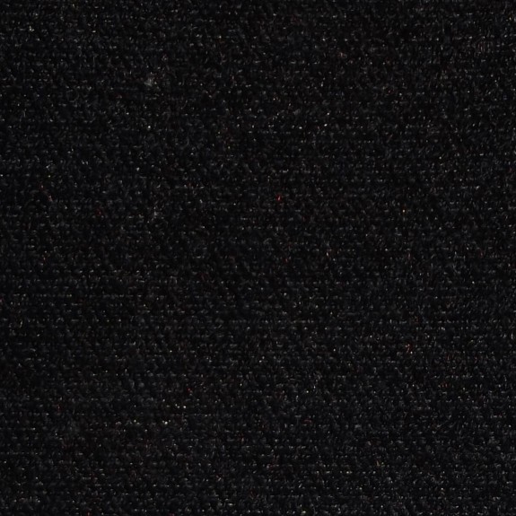 52" Medium Chaise Longue in a Plush Black Fabric