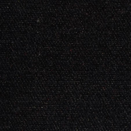 Medium Chaise Longue in a Plush Black | Beaumont