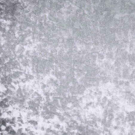 Medium Chaise Longue in Shimmer Silver Velvet Fabric | Beaumont