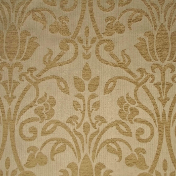 Designer Chaise Chair in Woburn Medallion Gold Fabric SR17050 | Beaumont