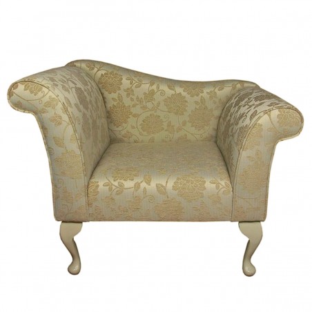 Designer Chaise Chair in Woburn Floral Gold Fabric SR17070 | Beaumont