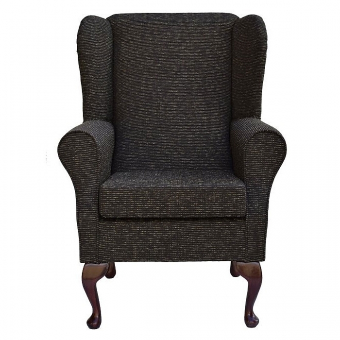 Standard Wingback Chair in Hendon Chocolate Fabric SR13900 | Beaumont