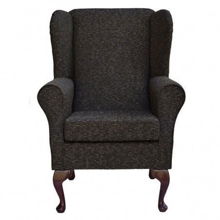Standard Wingback Chair in Hendon Chocolate Fabric SR13900 | Beaumont