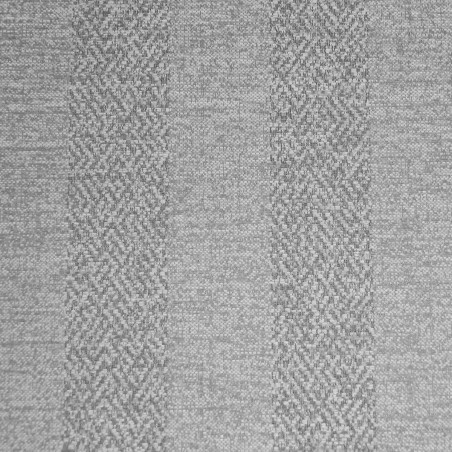 Wingback Chair in a Maida Vale Plain & Striped Grey Fabric | Beaumont