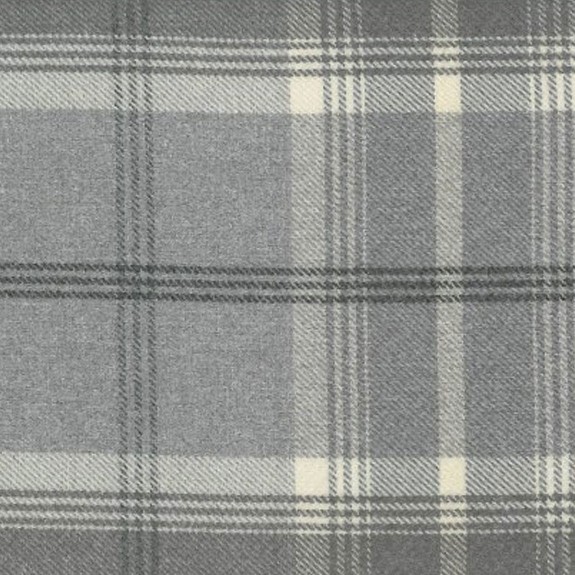LUXE Standard Wingback Fireside Westoe Chair in a Balmoral Dove Grey Check Fabric