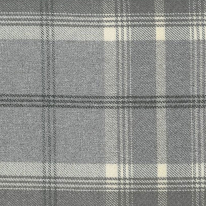 Standard Wingback Chair in a Balmoral Dove Grey Check Fabric | Beaumont