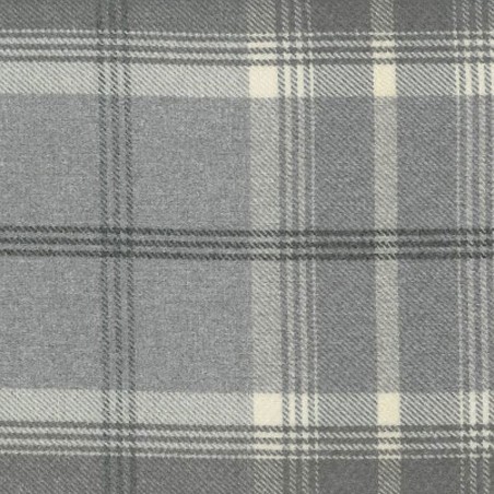 Standard Wingback Chair in a Balmoral Dove Grey Check Fabric | Beaumont