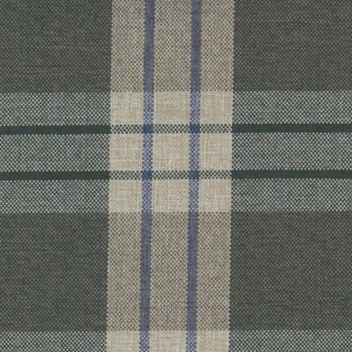 Standard Wingback Chair in a Kintyre Charcoal Tartan Fabric | Beaumont