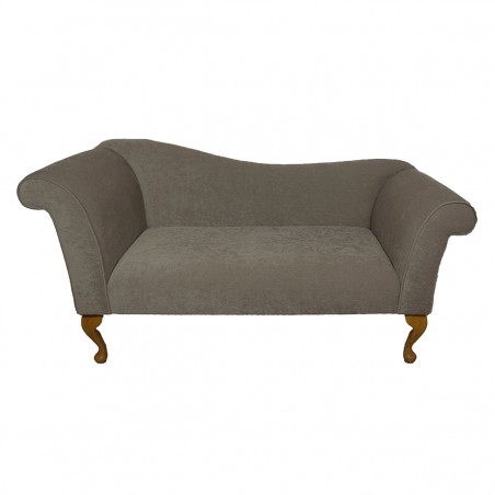 Designer Chaise Sofa in a Pimlico Crush Mink Fabric SR16015 | Beaumont