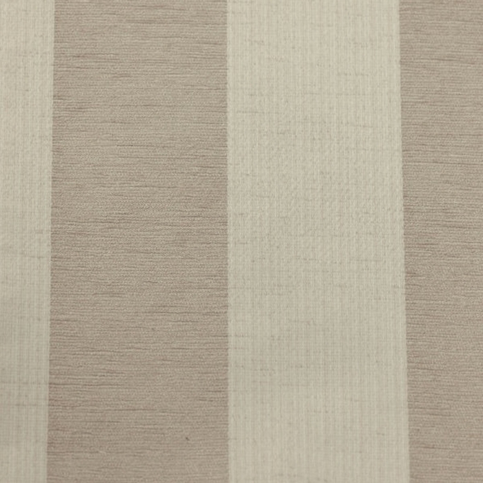Small Beige Footstool in a Woburn Beige Stripe Fabric| Beaumont UK