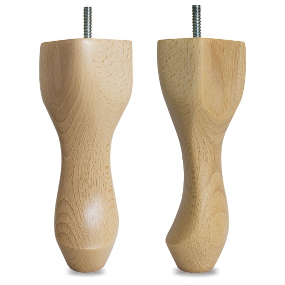 8" Hardwood Queen Anne Legs - Beech | Beaumont