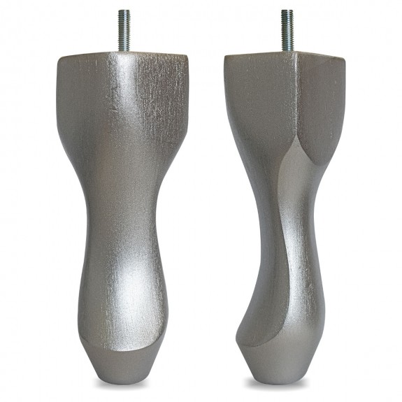 8" Hardwood Queen Anne Legs - Silver | Beaumont