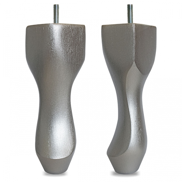 8" Hardwood Queen Anne Legs - Silver | Beaumont