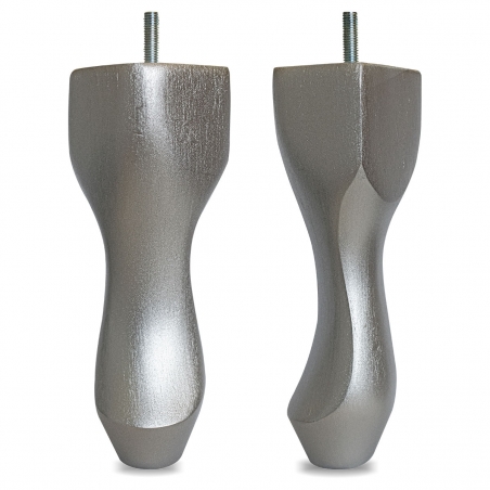 8" Hardwood Queen Anne Legs - Silver | Beaumont