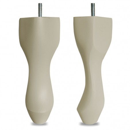 8" Hardwood Queen Anne Legs - Cream | Beaumont