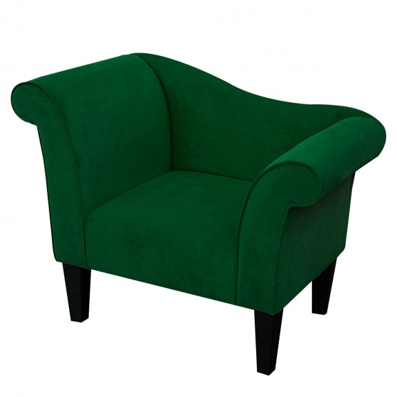 Chaise Chair in a Notting Hill Crush Moss Fabric SR16263 | Beaumont