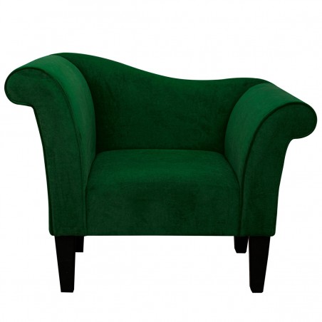 Chaise Chair in a Notting Hill Crush Moss Fabric SR16263 | Beaumont