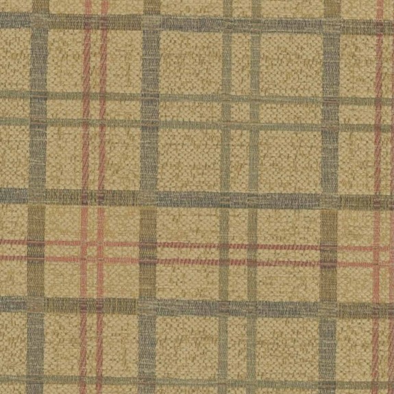 Duchess Wingback Armchair in a Maida Vale Plaid Gold Fabric