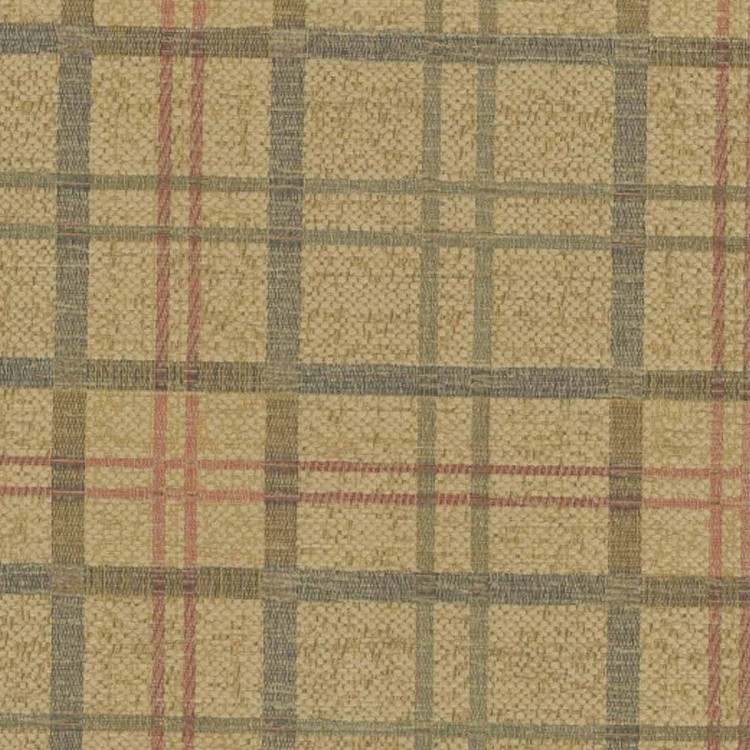 Duchess Wingback Armchair in a Maida Vale Gold Plaid Fabric | Beaumont