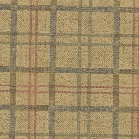Duchess Wingback Armchair in a Maida Vale Gold Plaid Fabric | Beaumont