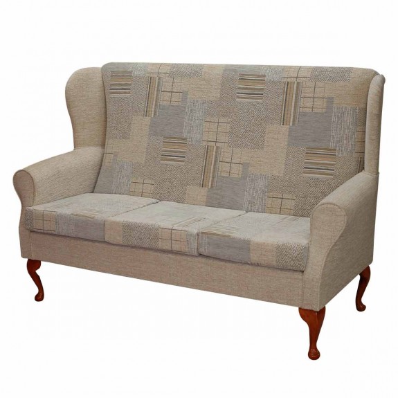 3 Seater Westoe Sofa in a Maida Vale Patchwork Stone Fabric | Beaumont