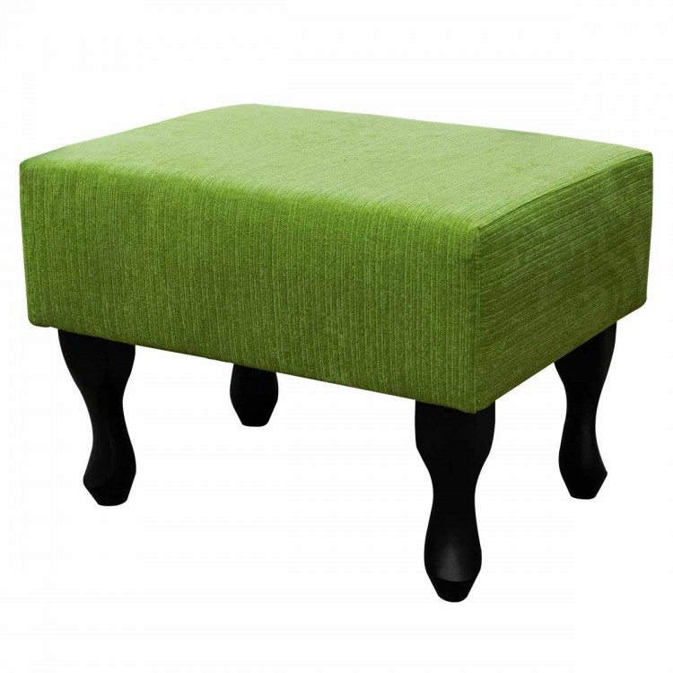 Small Footstool in a Topaz Lime Fabric | Beaumont
