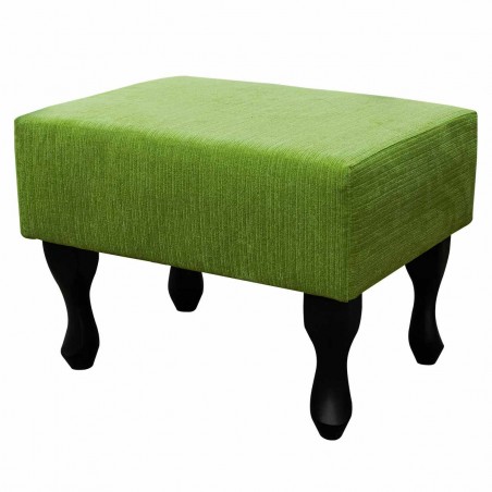 Small Footstool in a Topaz Lime Fabric | Beaumont