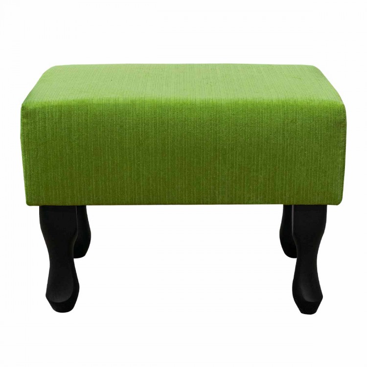 Small Footstool in a Topaz Lime Fabric | Beaumont