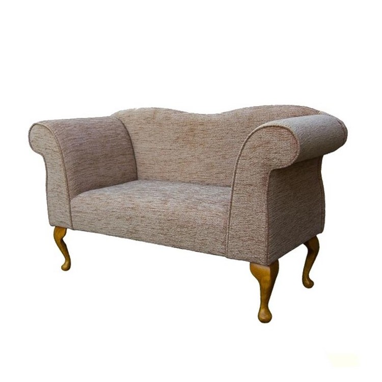Small Chaise Sofa in Portobello Boucle Blush Fabric SR15740 | Beaumont
