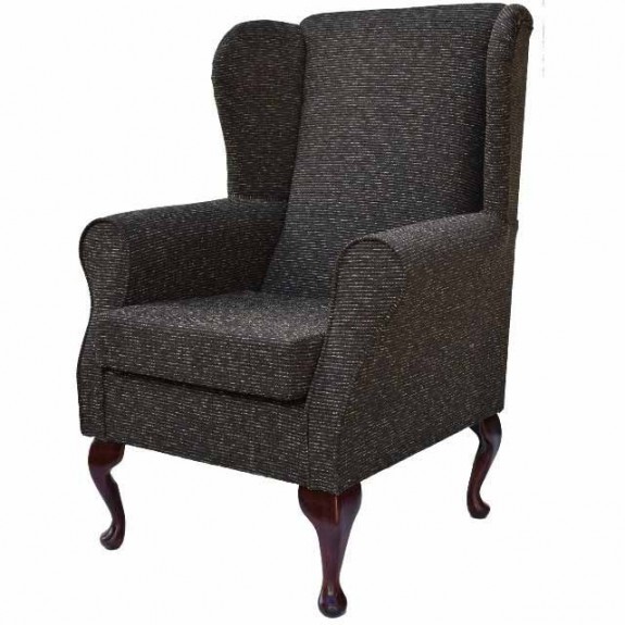Standard Wingback Chair in Hendon Chocolate Fabric SR13900 | Beaumont