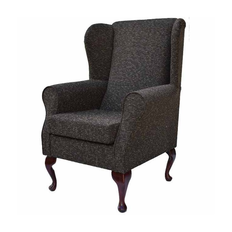 Standard Wingback Chair in Hendon Chocolate Fabric SR13900 | Beaumont