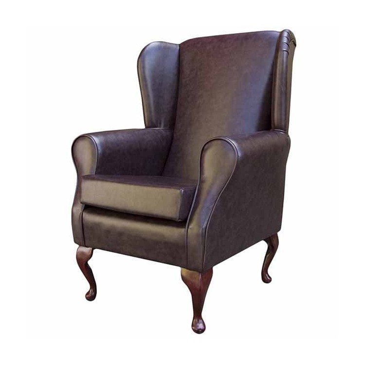 chestnut fireside armchair