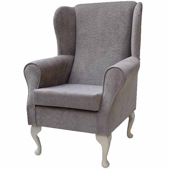 Standard Wingback Fireside Chair in a Mink Topaz Fabric | Beaumont