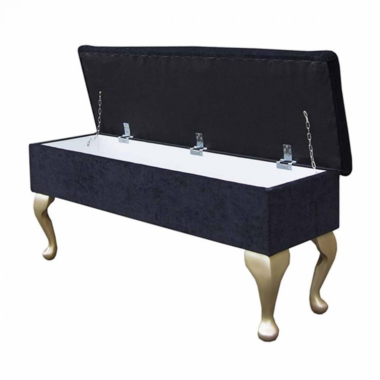 black dressing stool